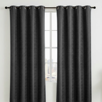Cortina Toledo Home Elegance / Negra con Aros – 54" x 84" - Home Elegance - Titan.com.pa - 2100000884339