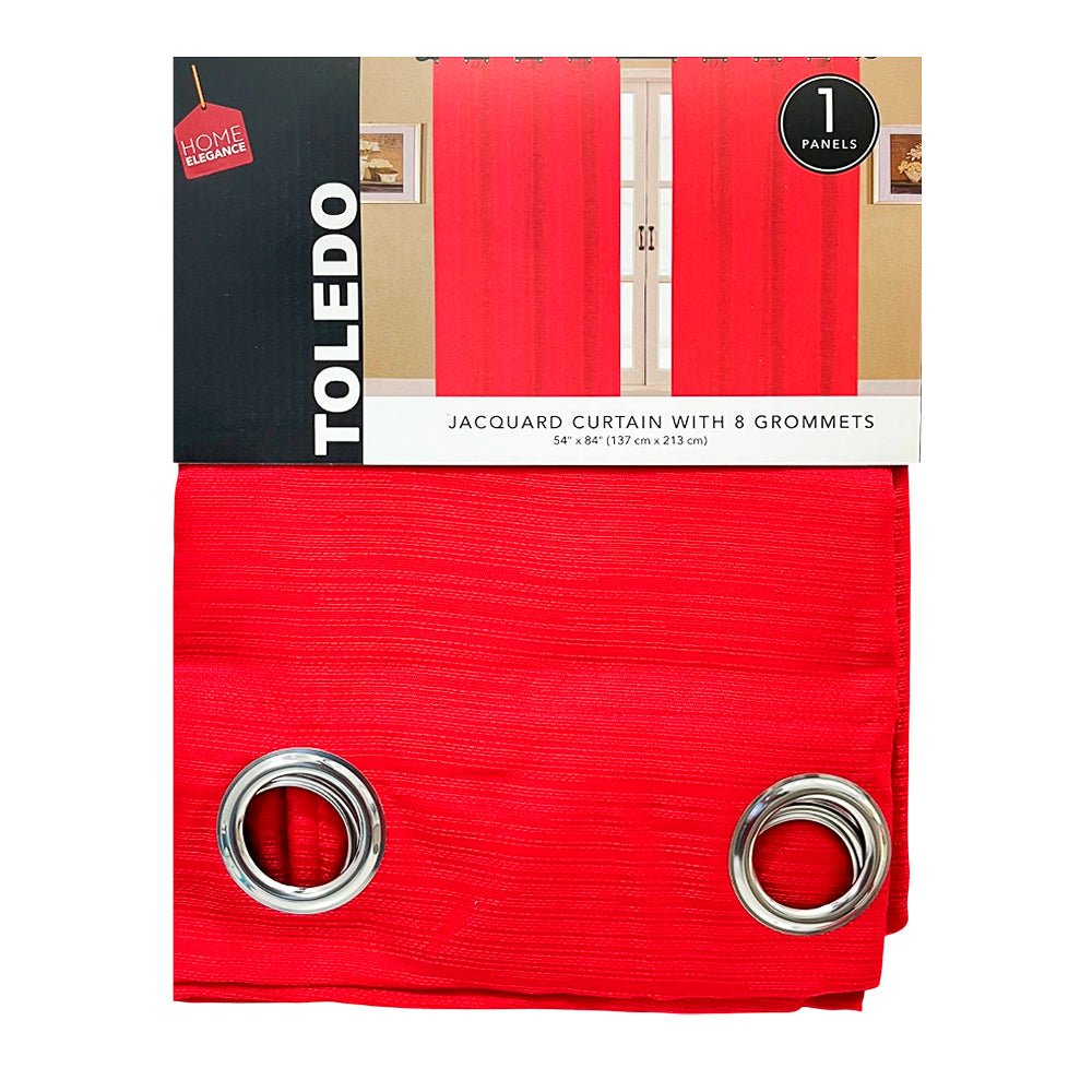 Cortina Toledo Home Elegance / Red con Aros – 54" x 84" - Home Elegance - Titan.com.pa - 2100000656349