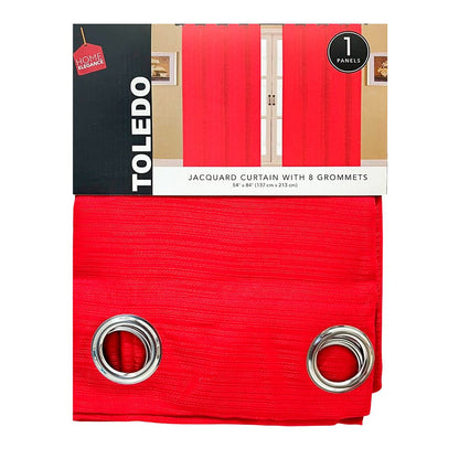 Cortina Toledo Home Elegance / Red con Aros – 54" x 84" - Home Elegance - Titan.com.pa - 2100000656349