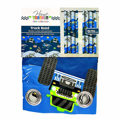 Cortina Truck Road 55” X 84” C/Aros P/Niño Home Accents - Home Accents - Titan.com.pa - 7453130021408