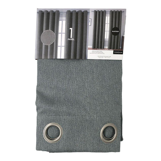 Cortina Vandam Popular Bath Blackout Con Aros 52" x 84" - Gris Claro