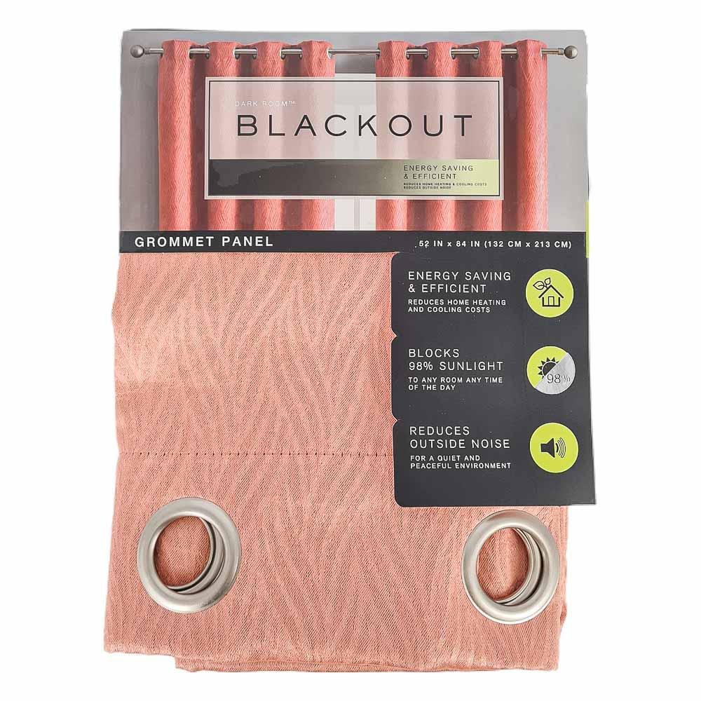 Cortina Victoria Classic Blackout Con Aros 52" x 84" - Coral Claro