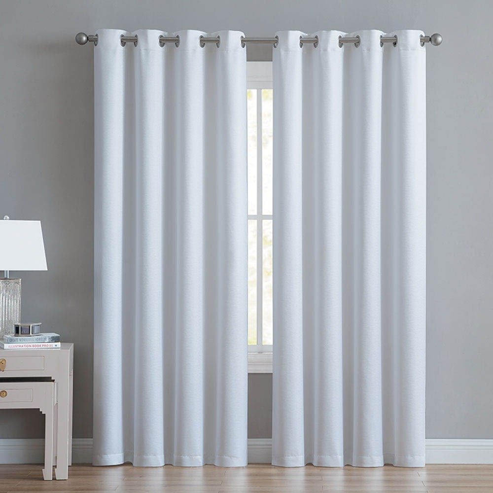 Cortina Victoria Classics Angela Blackout Con Aros 52" x 90" - Blanco