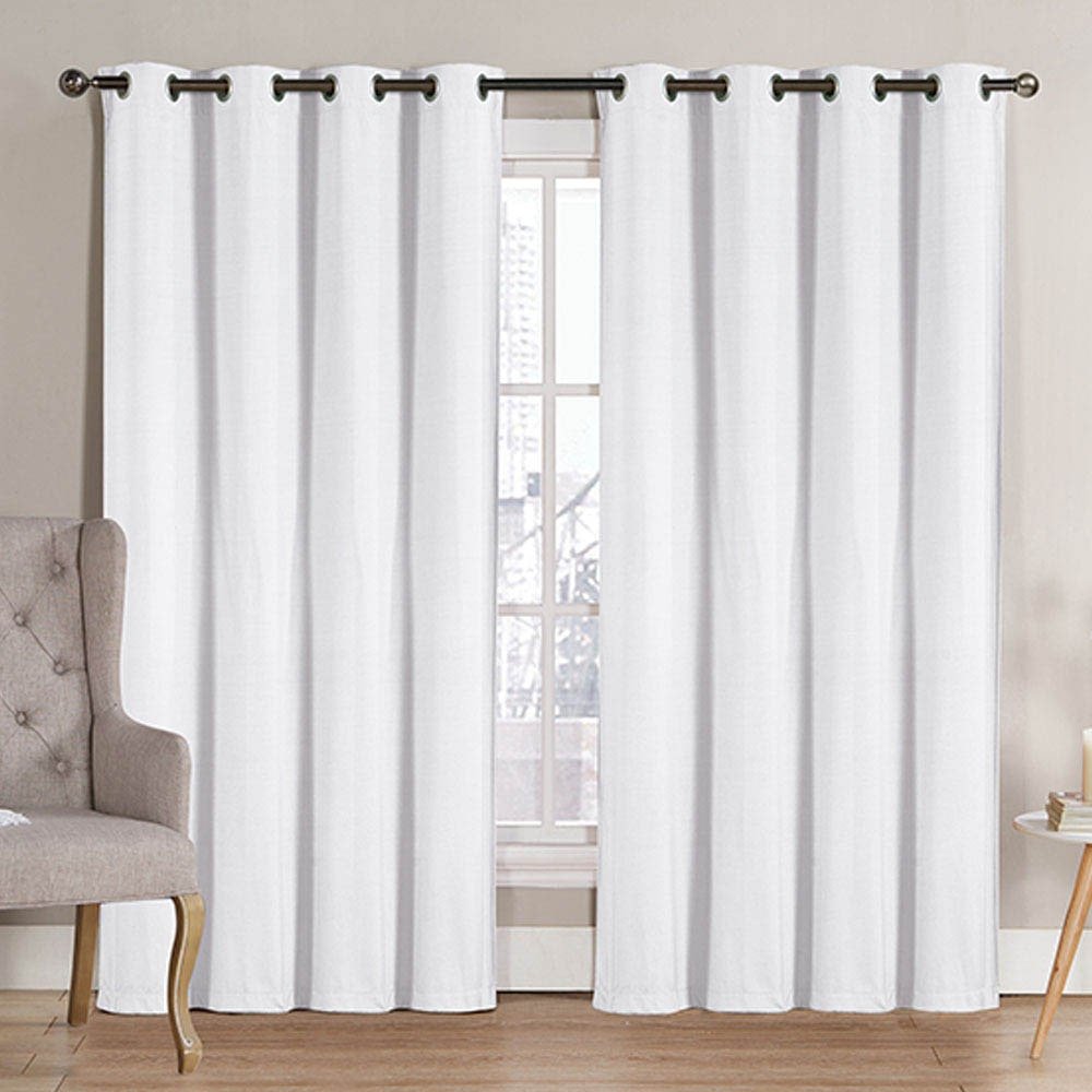 Cortina Victoria Classics Neil Blackout Con Aros 52" x 90" - Blanco