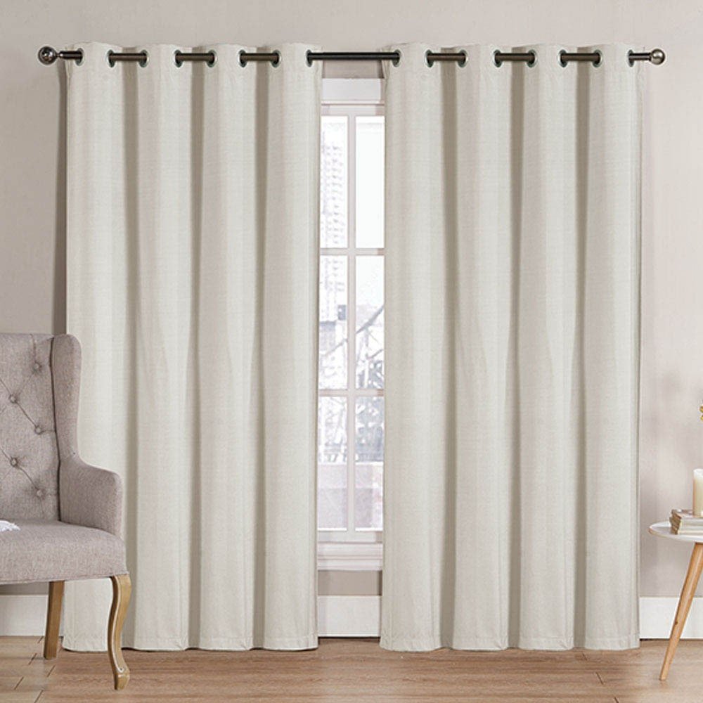 Cortina Victoria Classics Neil Blackout Con Aros 52" x 90" - Marfil