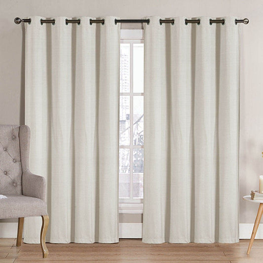 Cortina Victoria Classics Neil Blackout Con Aros 52" x 90" - Marfil