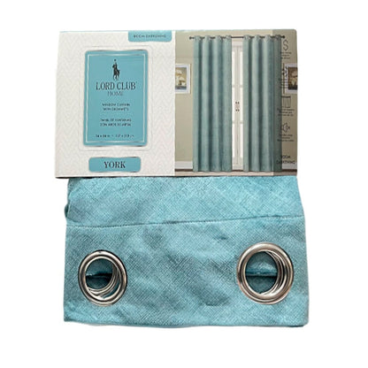 Cortina York Blue 54” X 84” Lord Club C/Aros - Lord Club - Titan.com.pa - 2100000129263