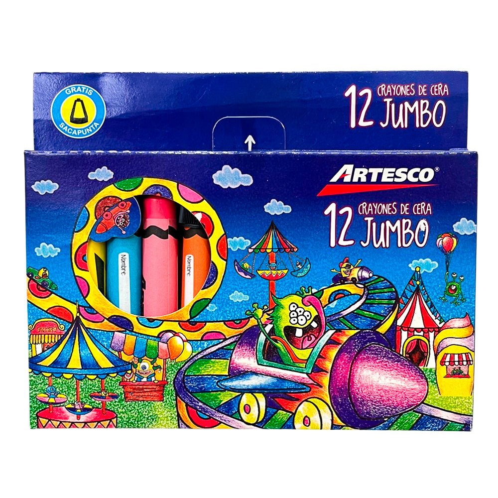 Crayones Artesco Jumbo / 12 Colores - Artesco - Titan.com.pa - 7750082002647