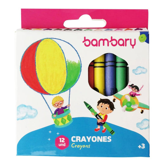 Crayones Bambary 12 Piezas