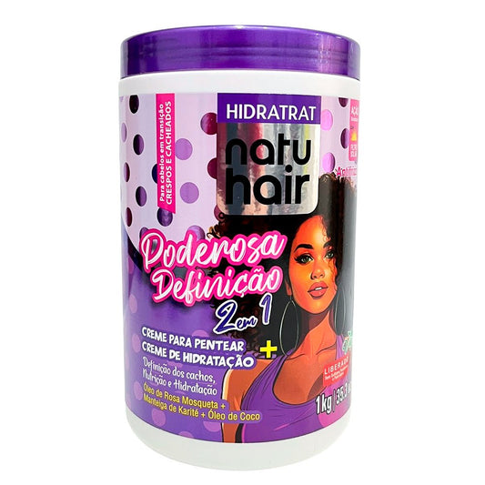 Crema Para Peinar + Mascarilla Definición Poderosa Natu Hair 35.3 Oz - NatuHair - Titan.com.pa - 7896229910960
