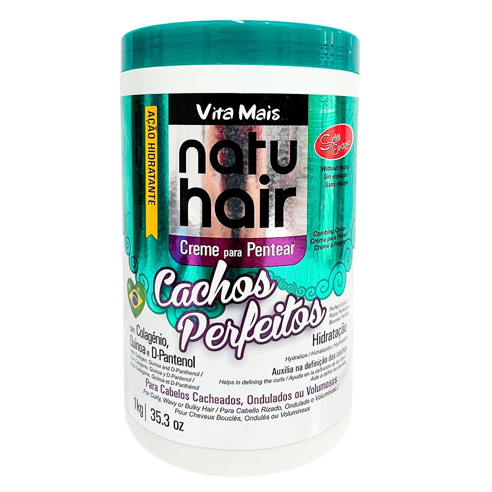 Crema Para Peinar Rizos Perfectos Natu Hair 35.3 Oz - NatuHair - Titan.com.pa - 7896229910700