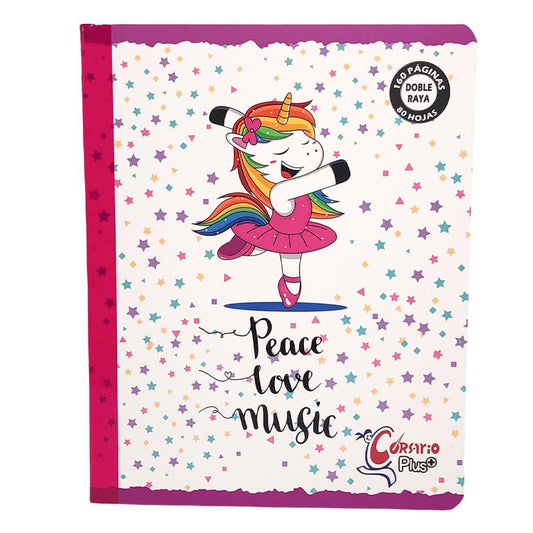Cuaderno Cosido Grande Doble Raya Corsario Plus 160 Páginas - Surtido