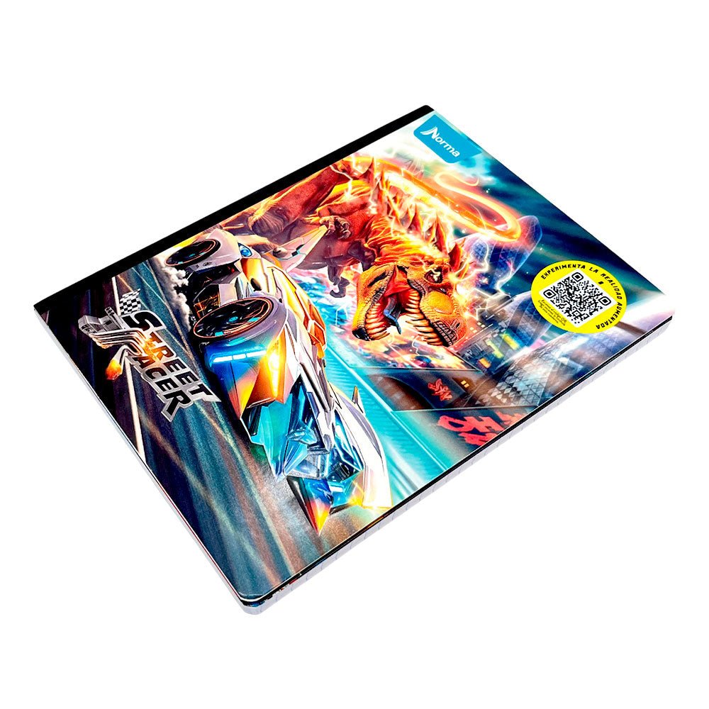 Cuaderno Cosido Grande Norma Street Racer - Cuadrito / 200 Páginas / Surtido - Norma - Titan.com.pa - 7702111599161