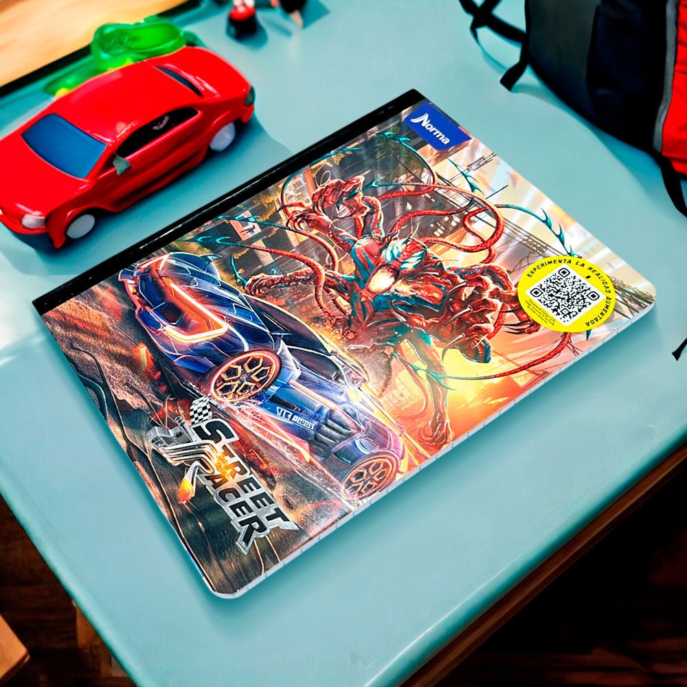Cuaderno Cosido Grande Norma Street Racer de 96 Páginas / Raya Ancha / Surtido - Norma - Titan.com.pa - 7702111743229