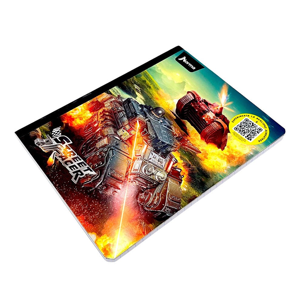 Cuaderno Cosido Grande Norma Street Racer - Doble Raya / 200 Páginas / Surtido - Norma - Titan.com.pa - 7702111599062