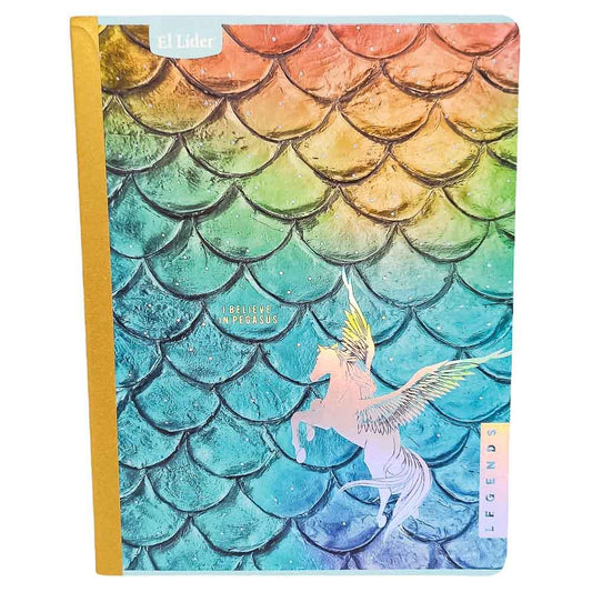 Cuaderno Cosido Grande Raya Ancha El Líder Legends 200 Páginas - Surtido