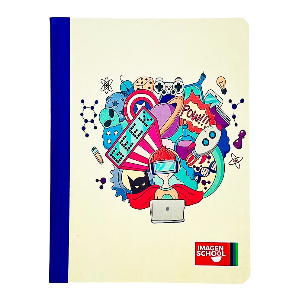 Cuaderno Cosido Imagen School / Estampado / Raya Ancha 200 P / Surtido - Imagen School - Titan.com.pa - 2100000631704