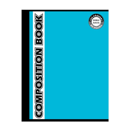 Cuaderno Cosido Mediano Doble Raya Composition de 160 Páginas - Surtido