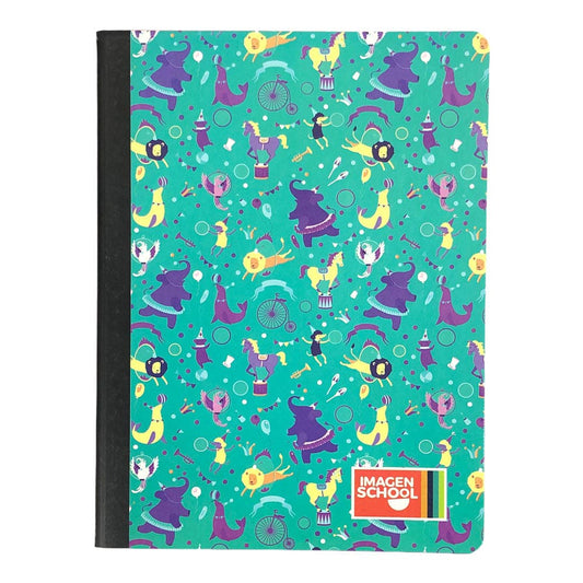 Cuaderno Cosido Mediano Raya Ancha Imagen School 5 Materias de 300 Páginas - Surtido