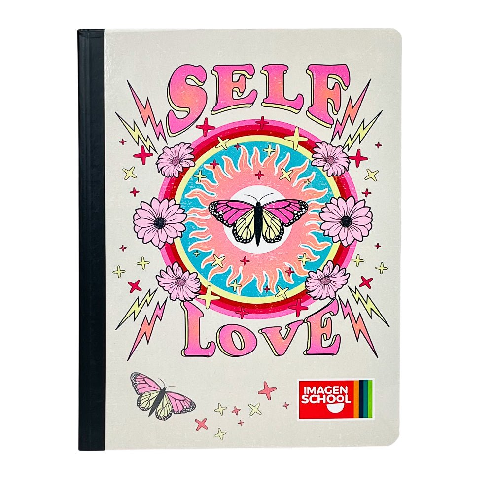 Cuaderno Cosido Mediano Raya Ancha Imagen School Love de 200 Páginas - Surtido - Imagen School - Titan.com.pa - 7450043001688