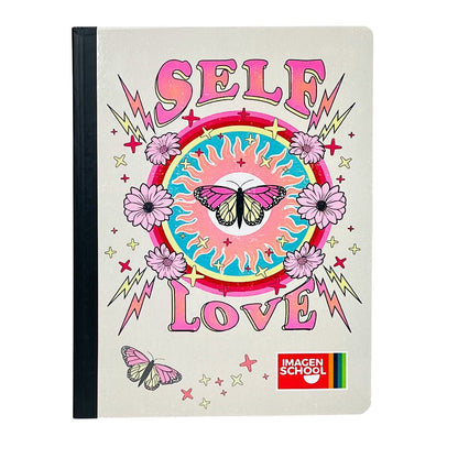 Cuaderno Cosido Mediano Raya Ancha Imagen School Love de 200 Páginas - Surtido - Imagen School - Titan.com.pa - 7450043001688