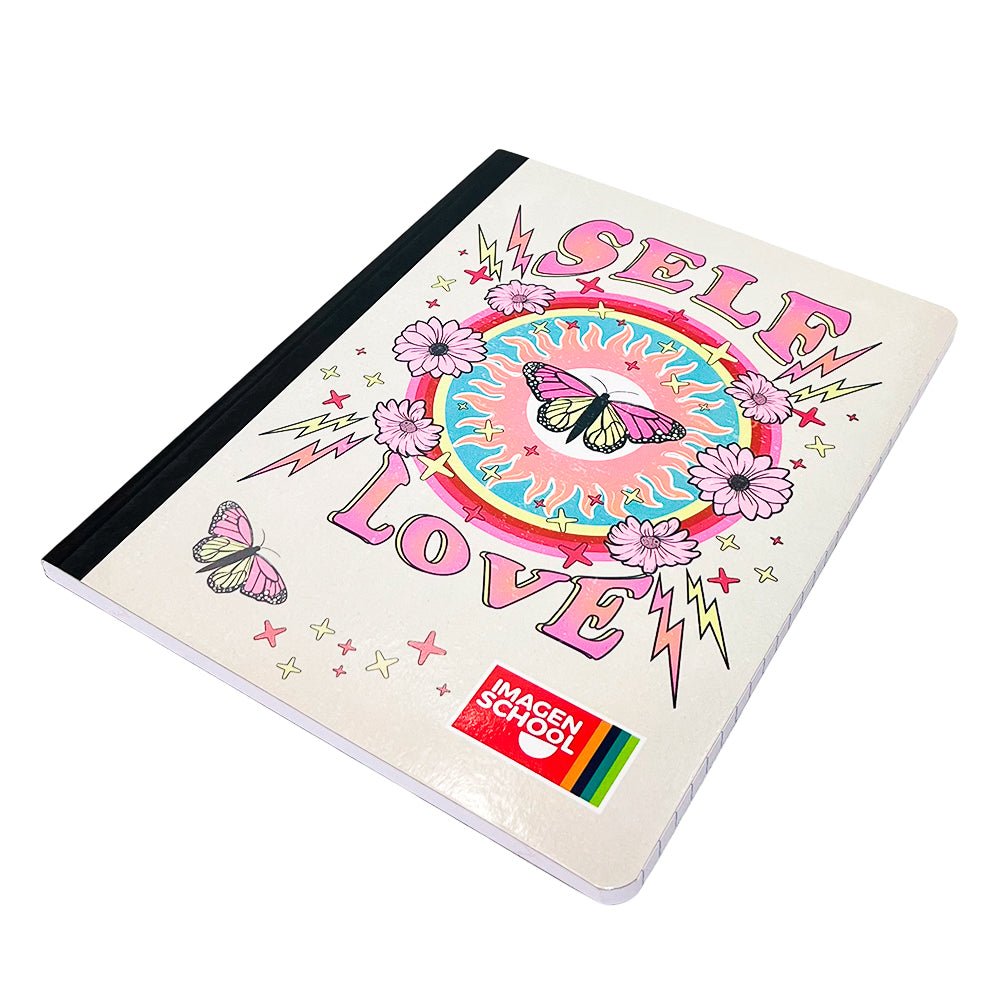 Cuaderno Cosido Mediano Raya Ancha Imagen School Love de 200 Páginas - Surtido - Imagen School - Titan.com.pa - 7450043001688
