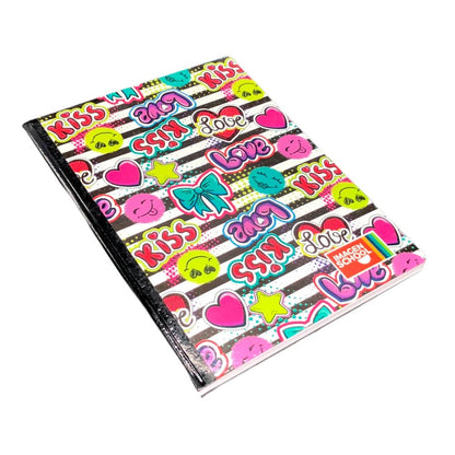 Cuaderno Cosido Mediano Raya Ancha Imagen School Love de 200 Páginas - Surtido - Imagen School - Titan.com.pa - 7450043001688