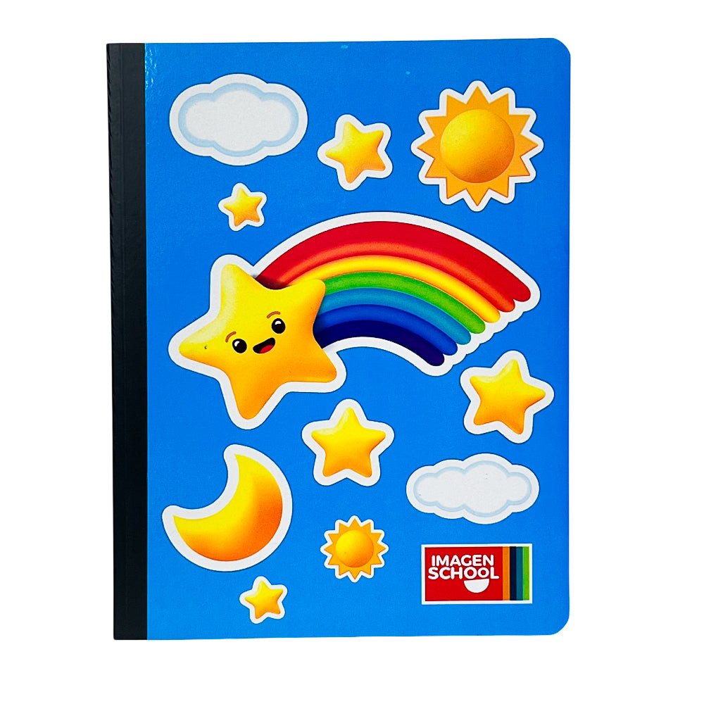 Cuaderno Cosido Mediano Raya Ancha Imagen School Love de 200 Páginas - Surtido - Imagen School - Titan.com.pa - 7450043001688