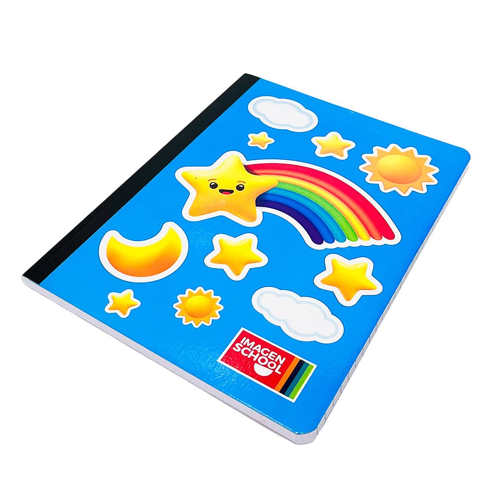 Cuaderno Cosido Mediano Raya Ancha Imagen School Love de 200 Páginas - Surtido - Imagen School - Titan.com.pa - 7450043001688