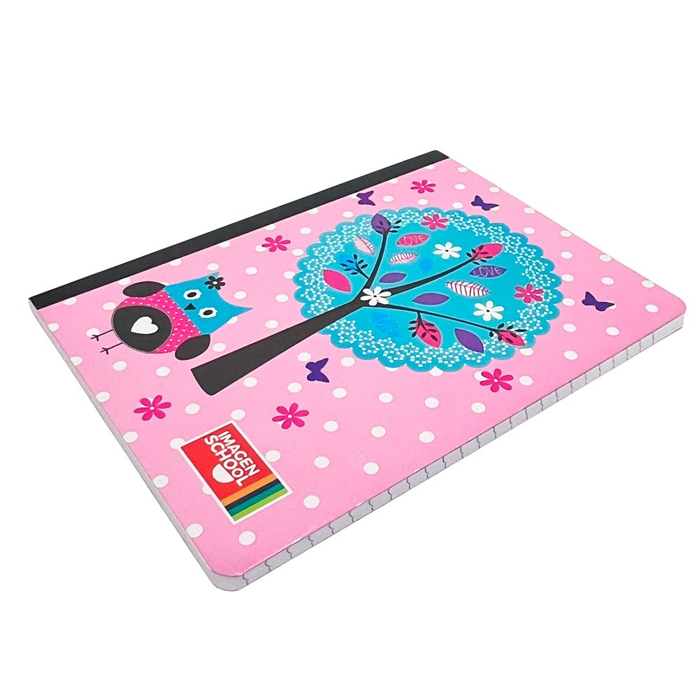 Cuaderno Cosido Mediano Raya Ancha Imagen School Owl de 200 Páginas - Surtido - Imagen School - Titan.com.pa - 7450043001725