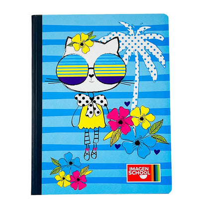 Cuaderno Cosido Mediano Raya Ancha Imagen School Owl de 200 Páginas - Surtido - Imagen School - Titan.com.pa - 7450043001725
