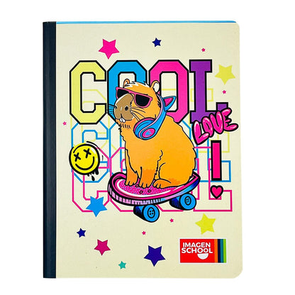 Cuaderno Cosido Mediano Raya Ancha Imagen School Owl de 200 Páginas - Surtido - Imagen School - Titan.com.pa - 7450043001725