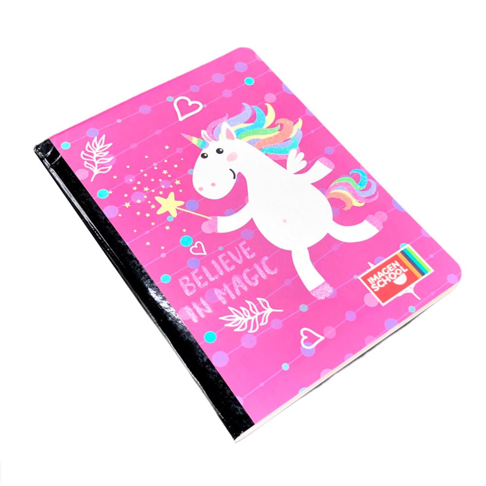 Cuaderno Cosido Mediano Raya Ancha Imagen School Pat-Floral 3 Materias de 240 Páginas - Surtido