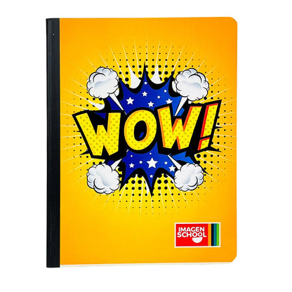 Cuaderno Cosido Mediano Raya Ancha Imagen School Super Heroes de 200 Páginas - Surtido - Imagen School - Titan.com.pa - 7450043001510