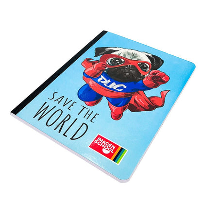 Cuaderno Cosido Mediano Raya Ancha Imagen School Super Heroes de 200 Páginas - Surtido - Imagen School - Titan.com.pa - 7450043001510