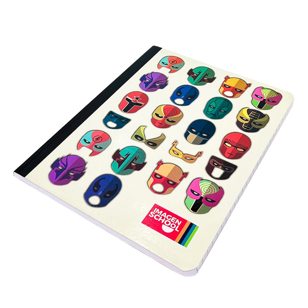 Cuaderno Cosido Mediano Raya Ancha Imagen School Super Heroes de 200 Páginas - Surtido - Imagen School - Titan.com.pa - 7450043001510