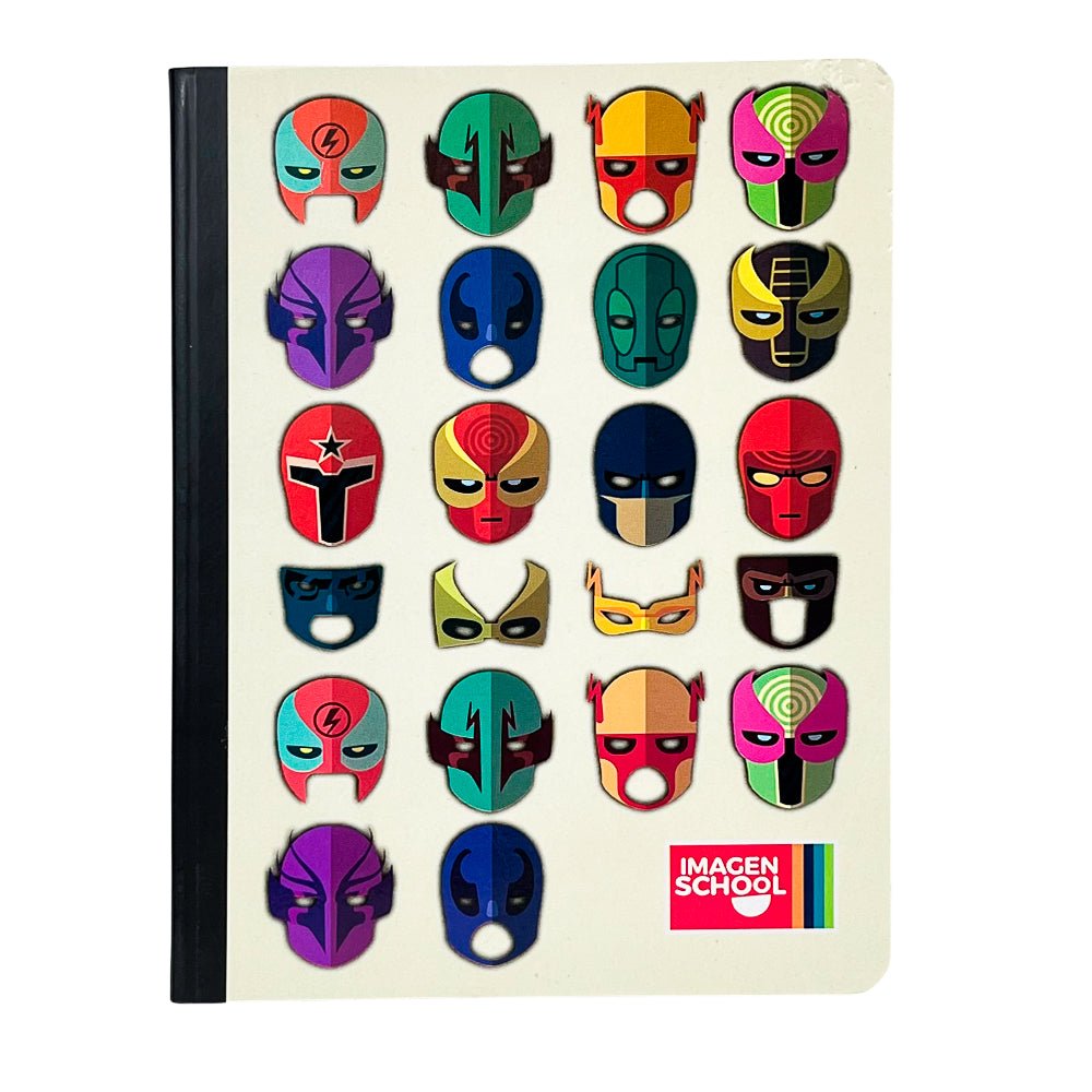 Cuaderno Cosido Mediano Raya Ancha Imagen School Super Heroes de 200 Páginas - Surtido - Imagen School - Titan.com.pa - 7450043001510