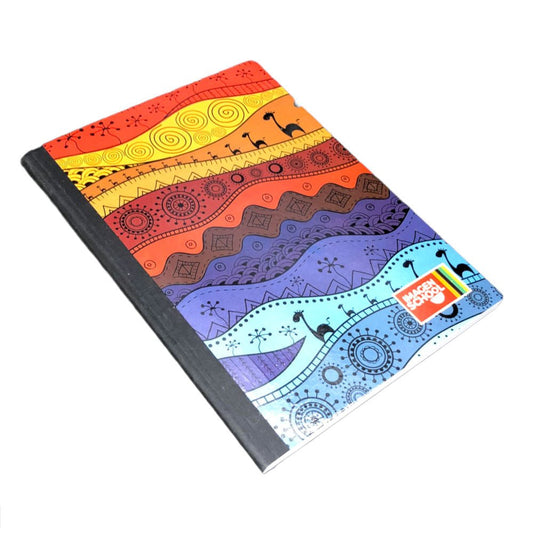 Cuaderno Cosido Mediano Raya Ancha Imagen School Tribal de 200 Páginas - Surtido