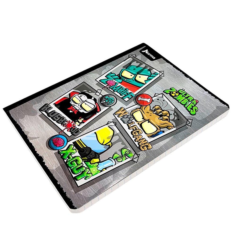 Cuaderno Cosido Norma Ultra Zombies de 200 Páginas / Raya Ancha / Surtido - Norma - Titan.com.pa - 7702111707337