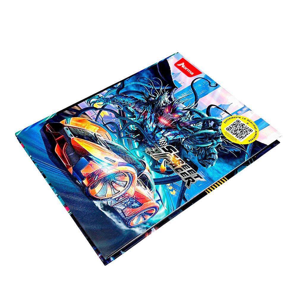 Cuaderno Grande Cosido Norma Street Racer TD - Raya Ancha / 200 Páginas / Surtido - Norma - Titan.com.pa - 7702111558977