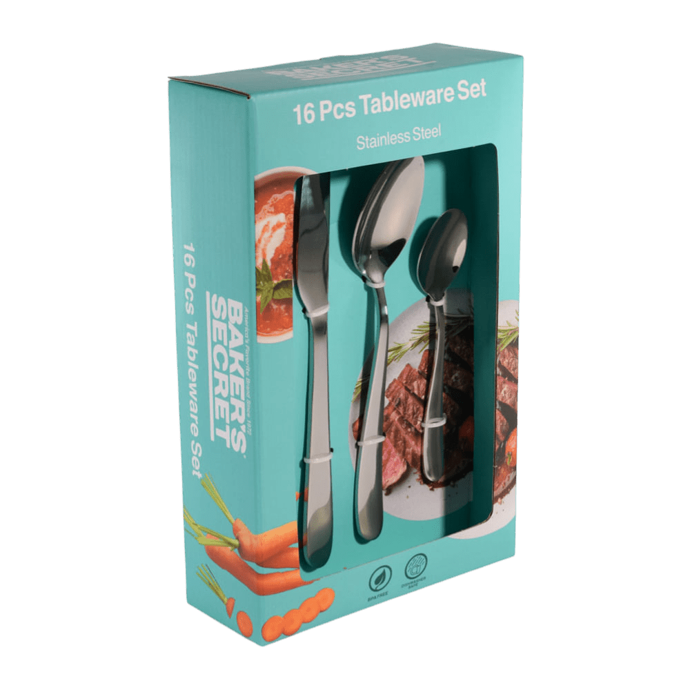 Cubierto De Acero Inoxidable Baker's Secret De 16 Piezas - Bakers Secret - Titan.com.pa - 6935780149677