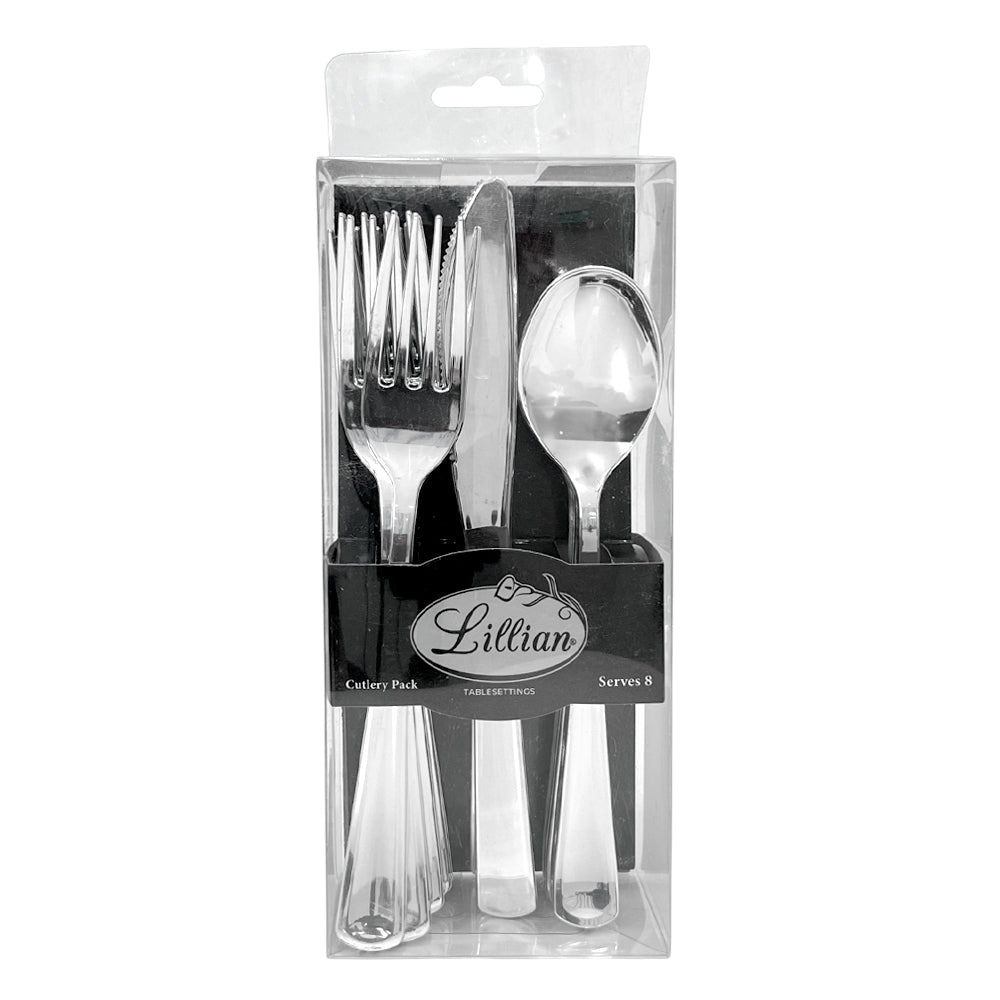 Cubiertos Desechables Lillian Plástico de 24 Piezas - Lillian - Titan.com.pa - 763615372756
