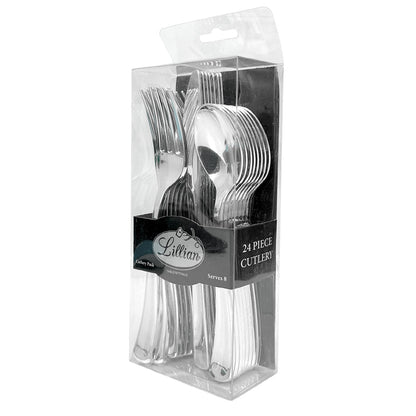 Cubiertos Desechables Lillian Plástico de 24 Piezas - Lillian - Titan.com.pa - 763615372756