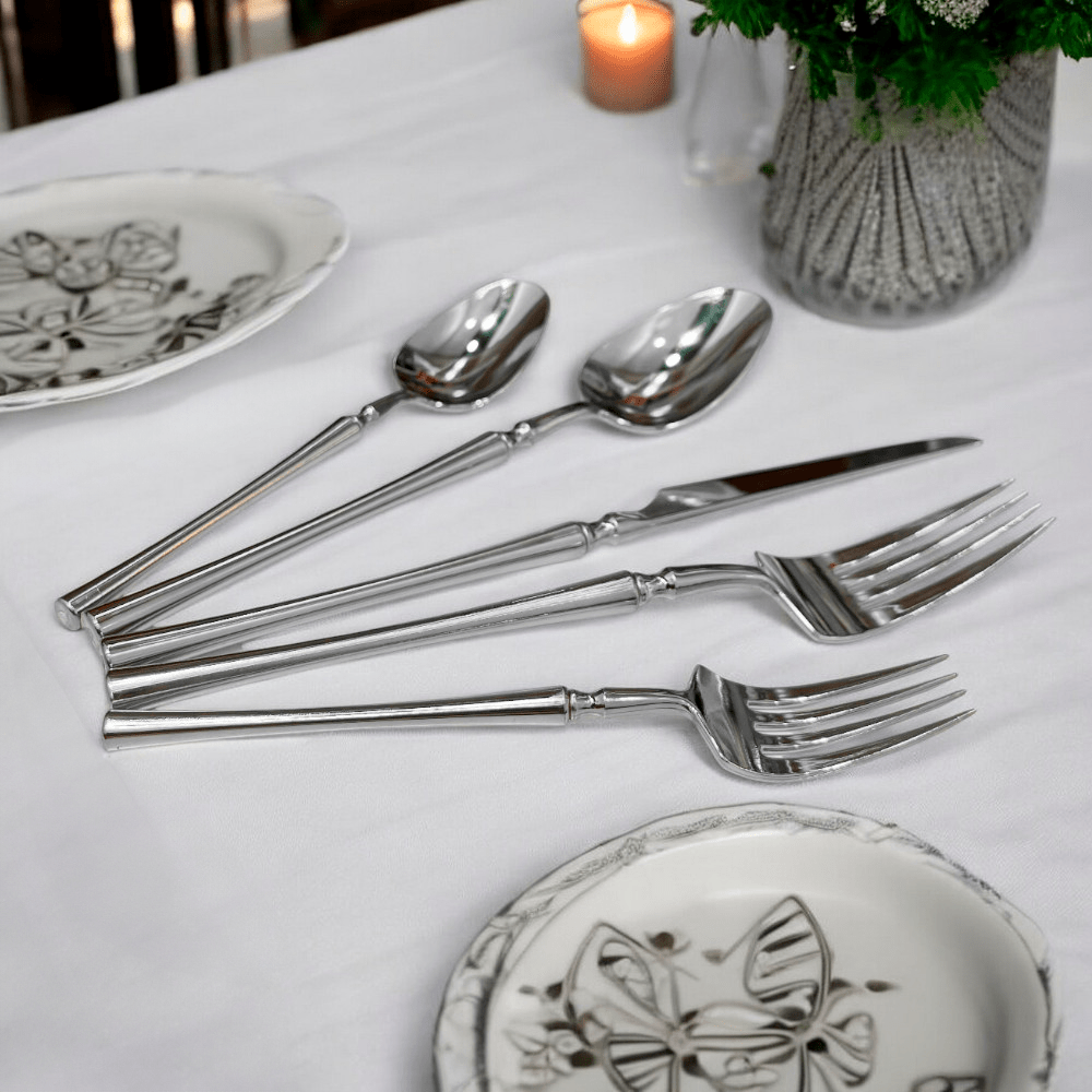 Cubiertos Plásticos Lillian Reutilizables 40 Piezas / Silver - Lillian - Titan.com.pa - 763615370509