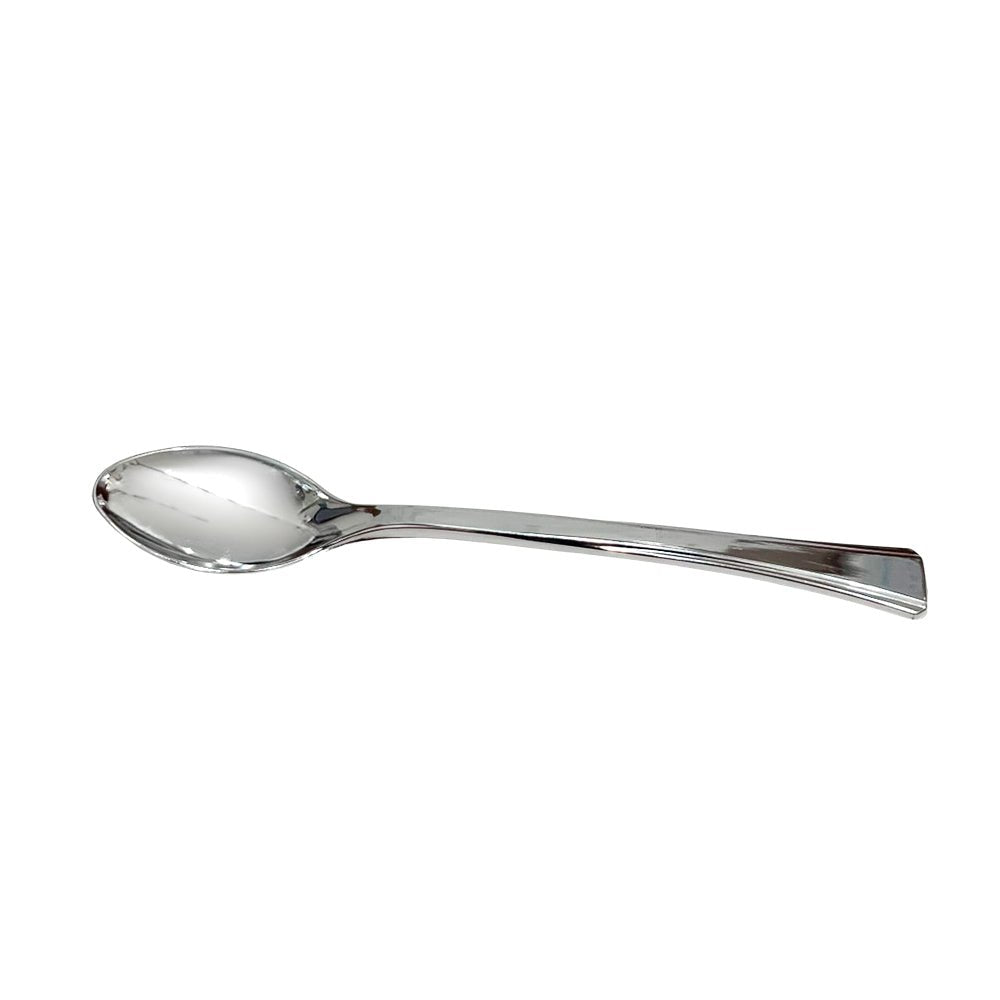 Cucharas desechables Silver pequeñas 48 piezas Lillian