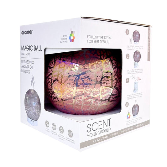 Difusor Aromático Eléctrico Aromar Pink Prism 100 ml - Aromar - Titan.com.pa - 810122381457