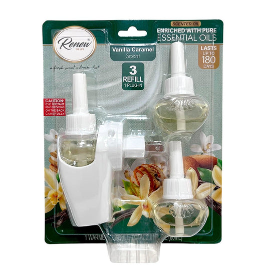 Difusor + Aromatizante De Repuesto Esencia Vanilla Caramel - Renew The Life - Renew - Titan.com.pa - 1311241813960