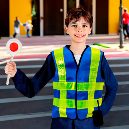 Disfraz Chaleco De Inspector De Tránsito Con Accesorios T - Única - Omer - Titan.com.pa - 7465375464346