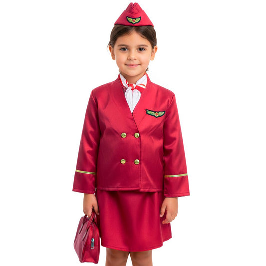 Disfraz de Azafata Kenyo / Niña con Gorro y Pañoleta - Kenyo - Titan.com.pa - 2100000185788
