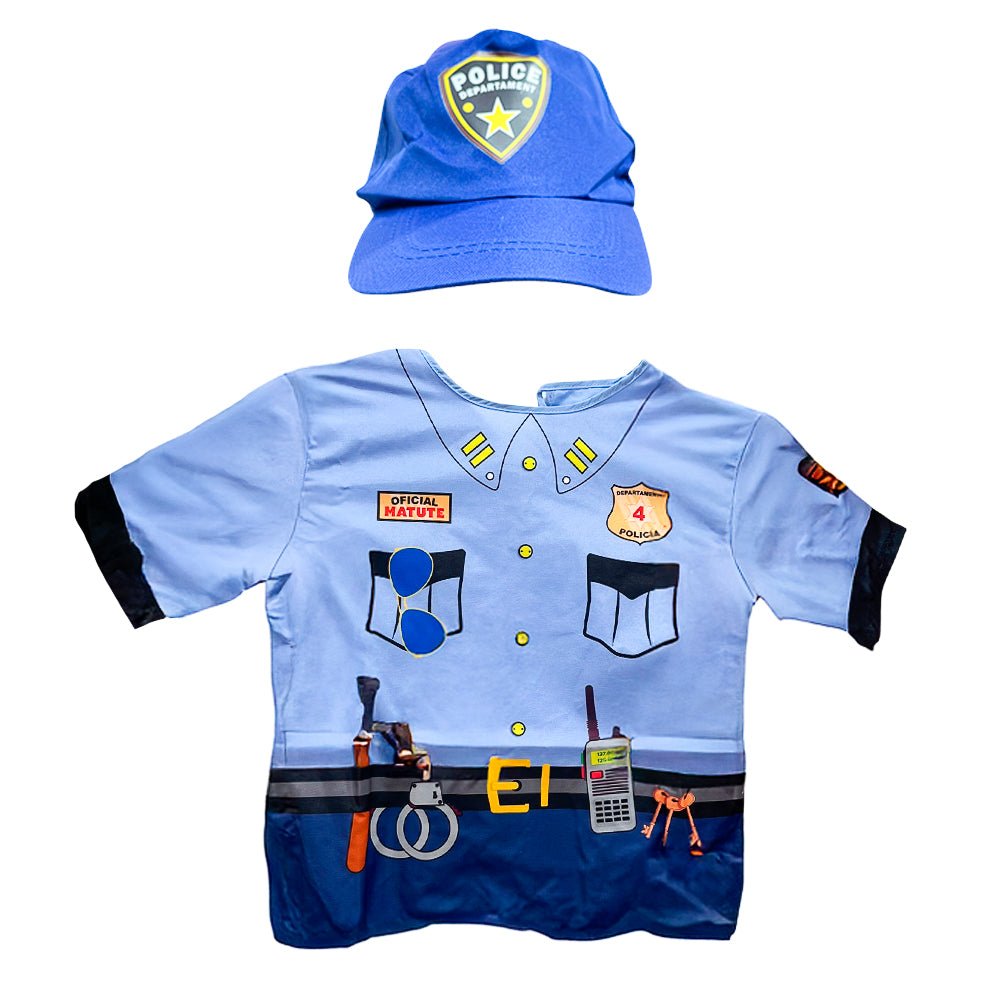 Disfraz de Policía Popular con Gorra - Popular - Titan.com.pa - 7590032781150